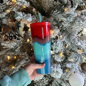 Starbucks red blue Tumbler
